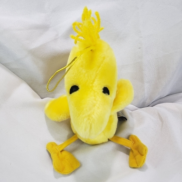 Vintage Peanuts Woodstock Chirping Plush Stuffed Toy 7 Inch Applause Korea - Picture 2 of 9